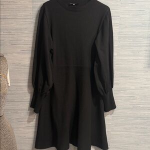 Chic Black Long Sleeve Dress